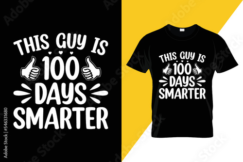 100 Days Of School T-shirt Design 