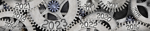 Metal Wheels with New Year 2023