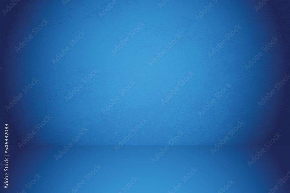 Blue room in the 3d Background Vector
