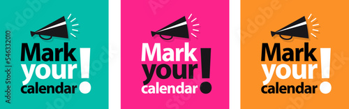 Mark your calendar