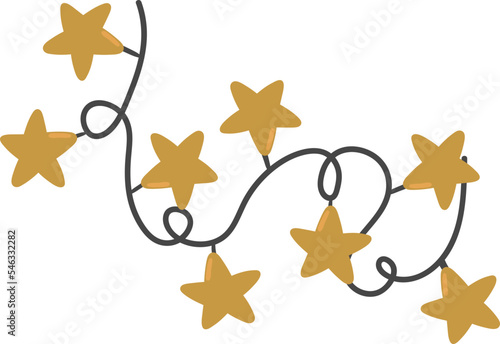 Christmas star light wire