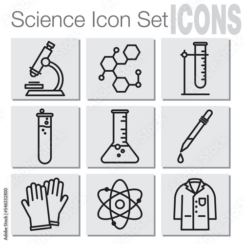 Science icons