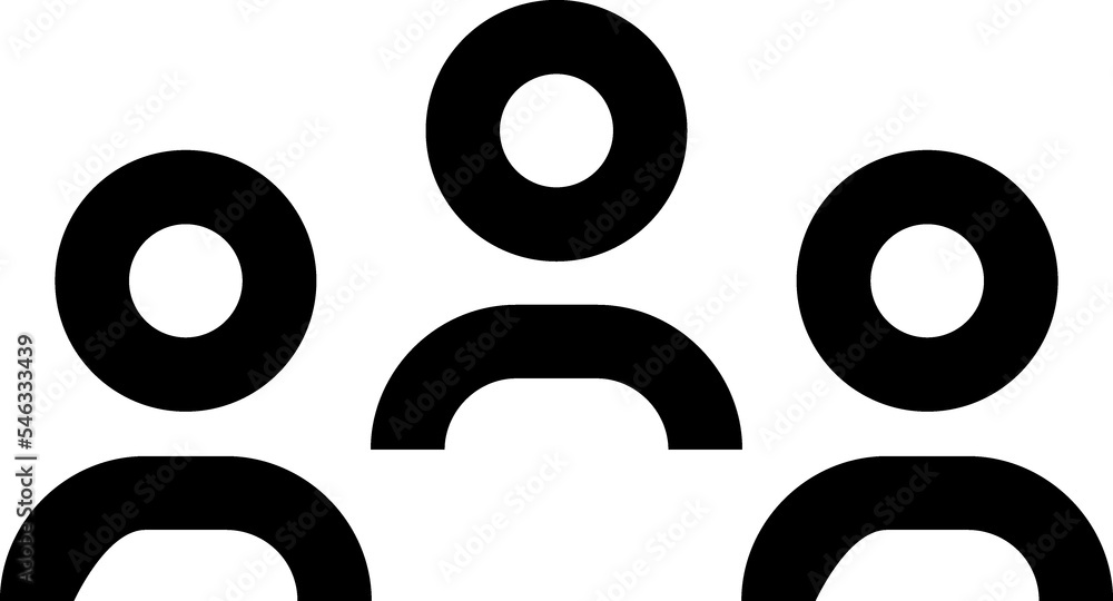 Business teamwork, people group line icon Business teamwork, people group line icon