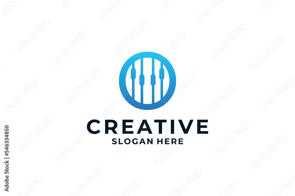 Letter O logo design with creative combination. Letter O logo design with creative combination.