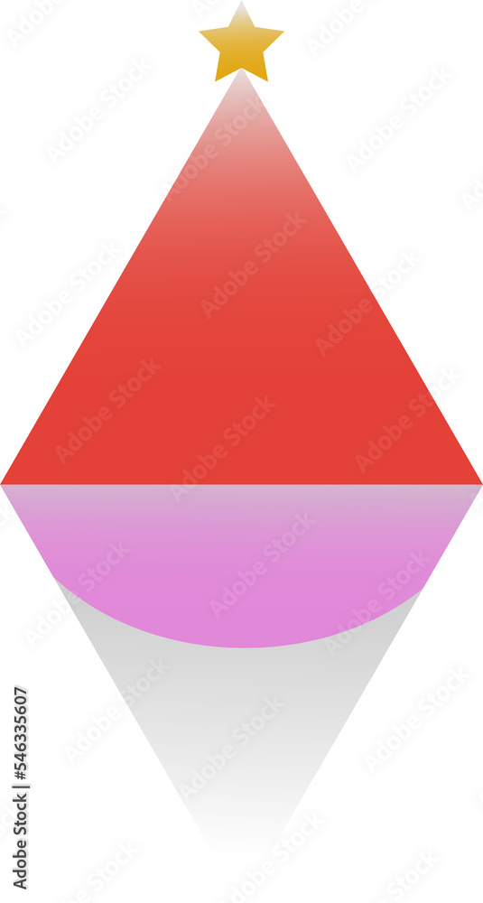 Obraz premium Geometric christmas element