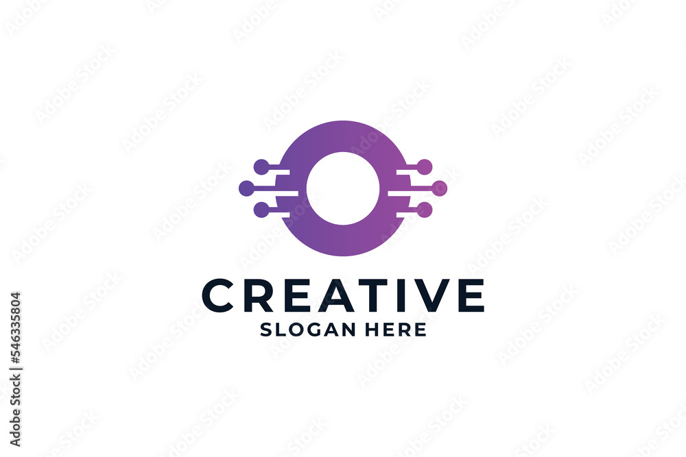 Creative letter O logo design combination with abstract concept. Creative letter O logo design combination with abstract concept.