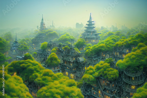 city in the deep forest