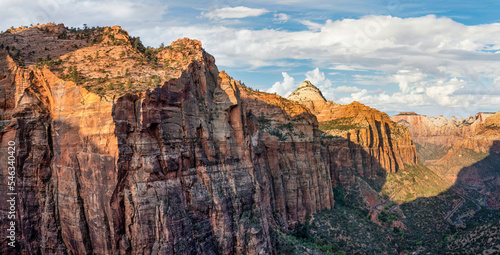 Pine Creek Canyon Overlook Trail at the Zion National Park - Utah