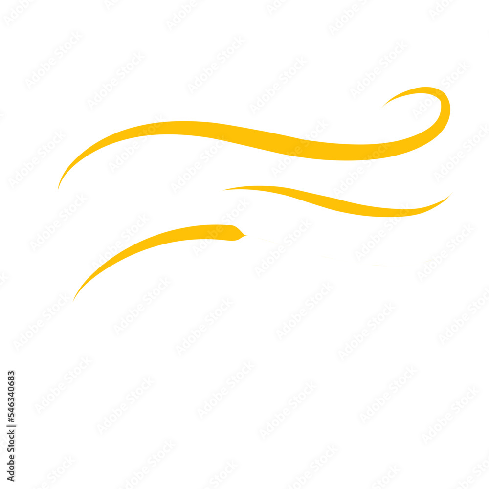 Doodle Wind Gold Illustration Hand Drawn Style Doodle Wind Gold Illustration Hand Drawn Style
