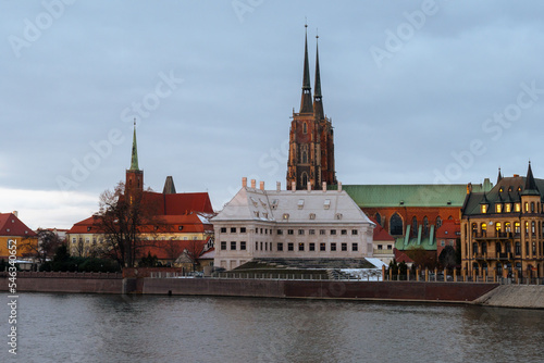 Cathedral of St. John the Baptist in Europe, Poland, Wroclaw. 