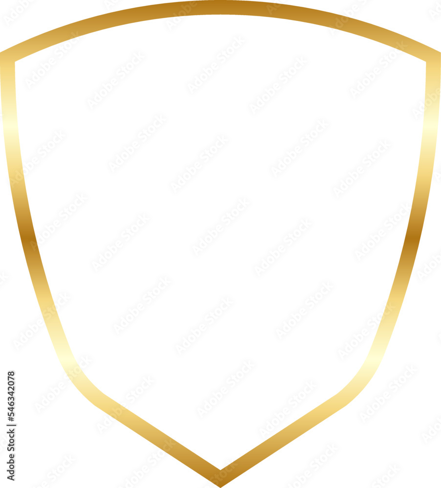 Gold Badge Label Outline Design Illustration Gold Badge Label Outline Design Illustration