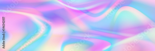 horizontal abstract pastel holographic texture design for pattern and background.
