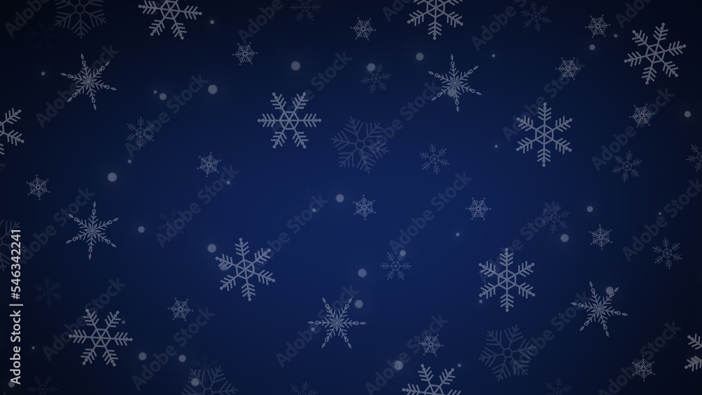 Abstract Christmas Backgrounds with snowflake on dark backgrounds , in Christmas Holiday , illustration wallpaper