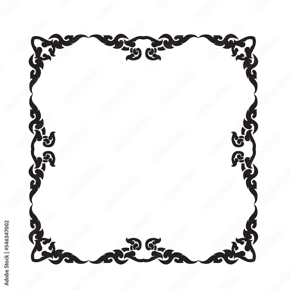 custom made wallpaper toronto digitalFrame, in the style of an ornament, Vector illustration eps 10, Art.	