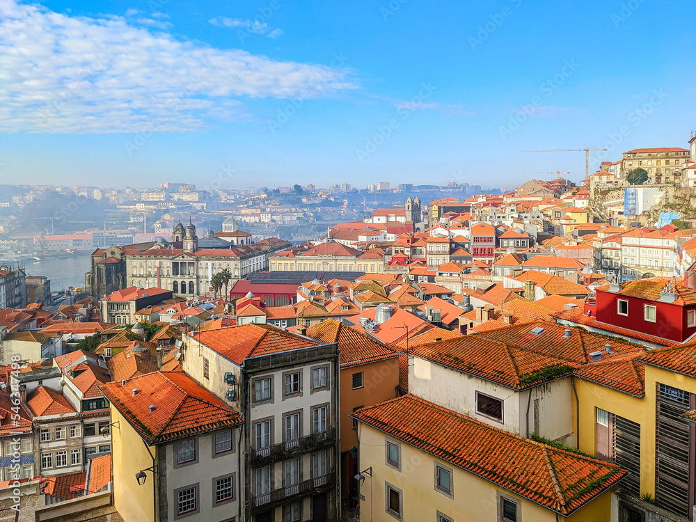 Porto rooftops cityscape old town