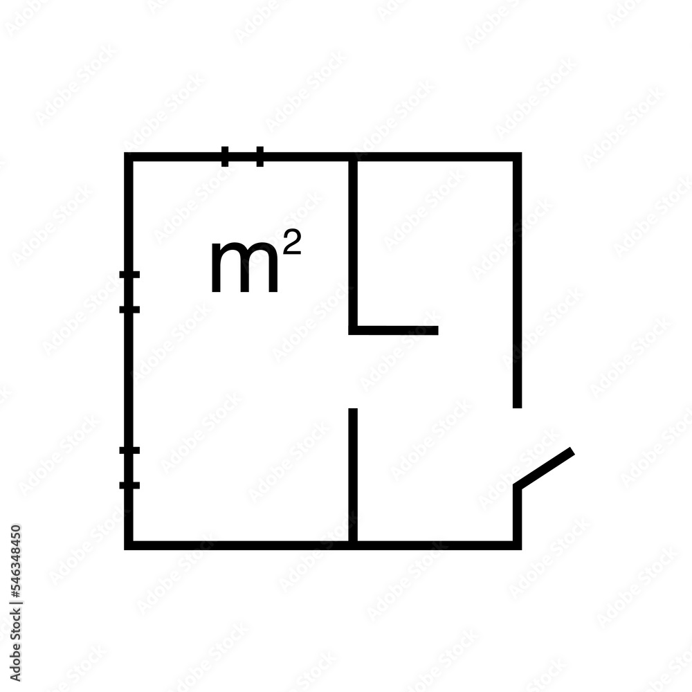 Coordinate axes sign. Coordinate system. Square area icon. Measuring land area. Vector outline illustration isolated on white background. Coordinate axes sign. Coordinate system. Square area icon. Measuring land area. Vector outline illustration isolated on white background.