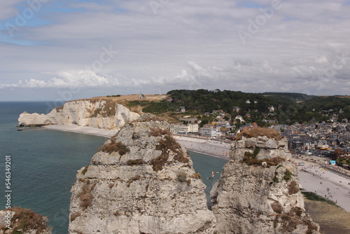 Blick auf Étretat