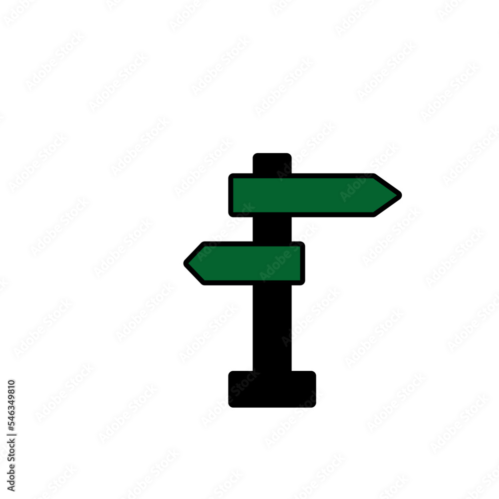 Road sign icon flat style trendy Road sign icon flat style trendy