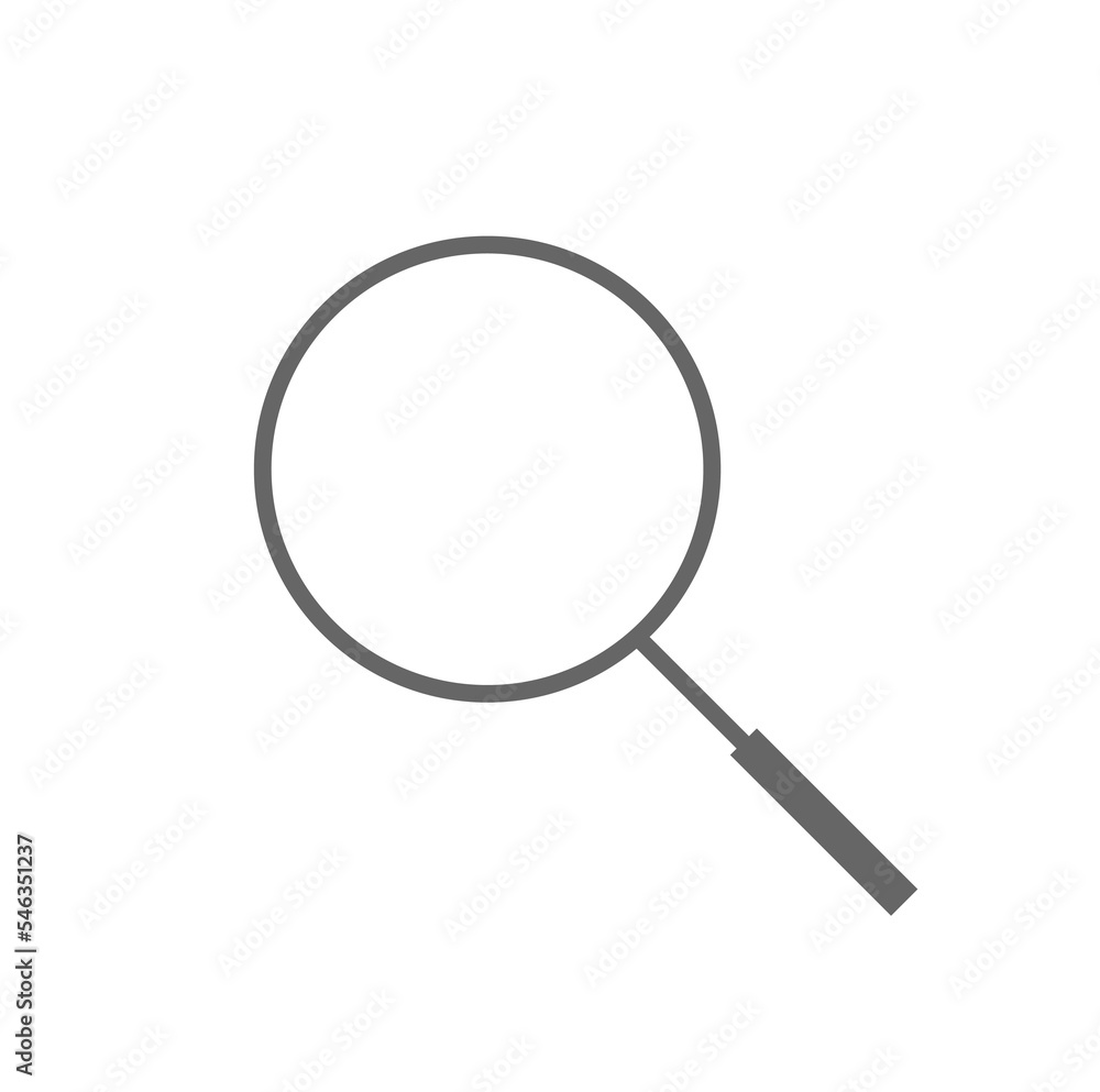 The search tool in the computer program. Zoom bar icon. The search tool in the computer program. Zoom bar icon.