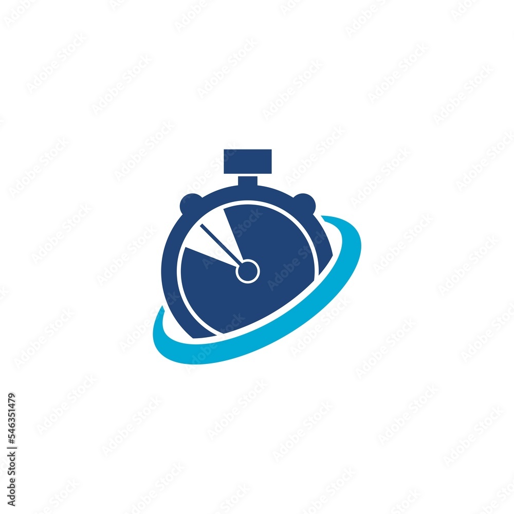 Stopwatch logo designs template icon isolated on white background Stopwatch logo designs template icon isolated on white background