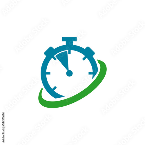 Stopwatch logo designs template icon isolated on white background