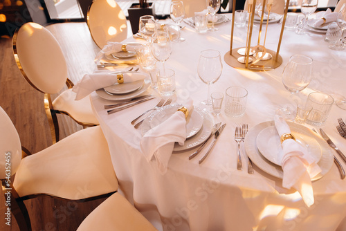 wedding table setting