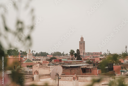 Koutoubia Mosque in Marrakech in Morocco, North Africa photo