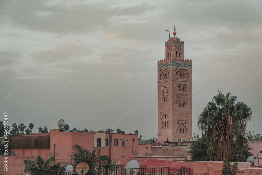 Obraz premium Koutoubia Mosque in Marrakech in Morocco, North Africa