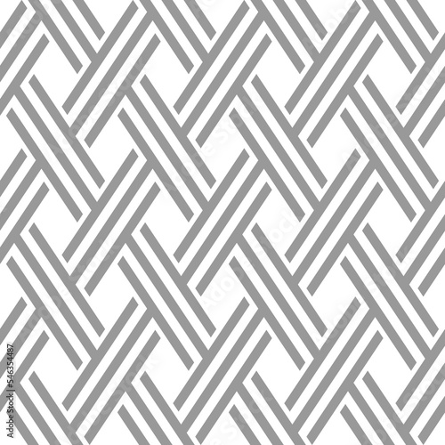 Vector seamless texture. Modern geometric background with intersecting stripes. 