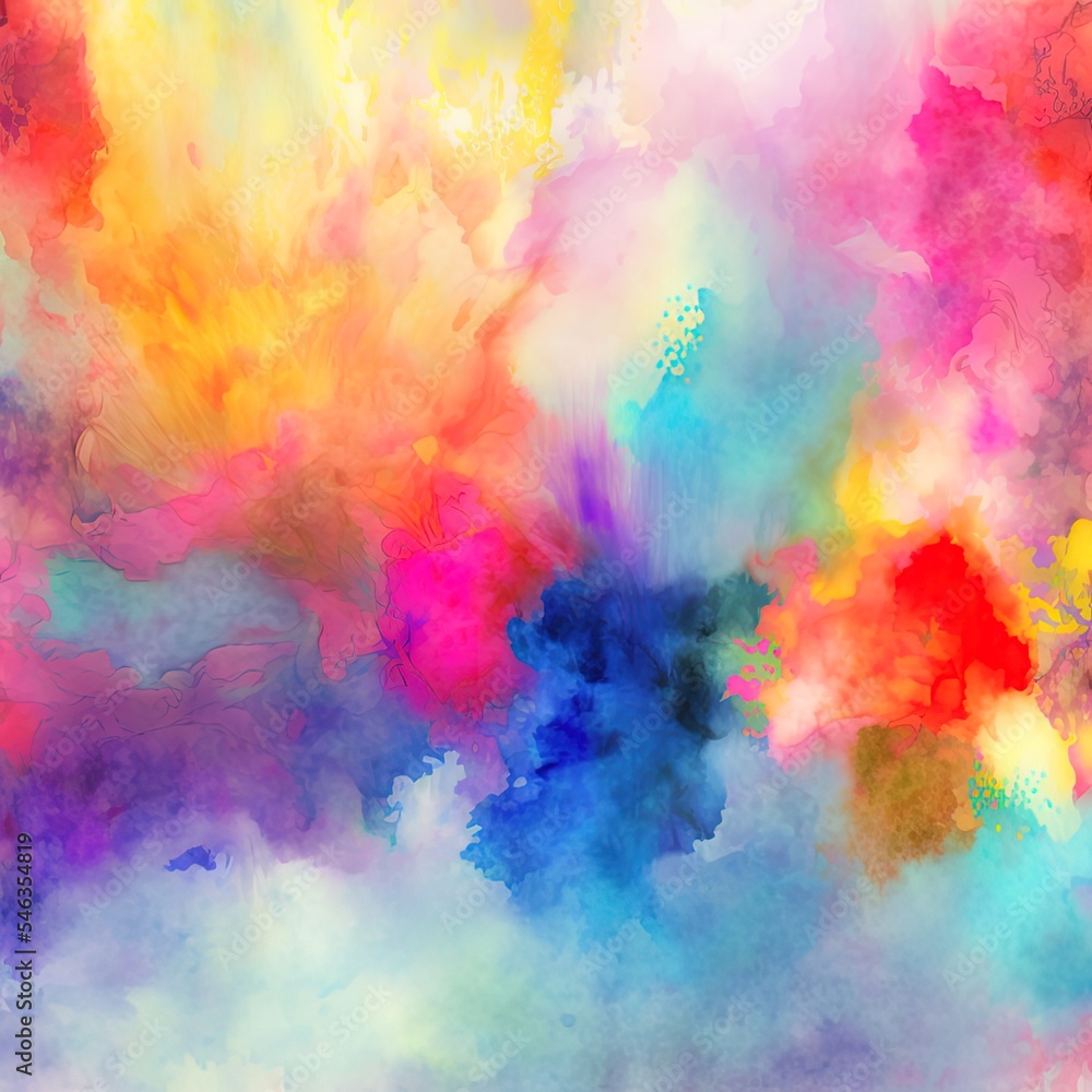 beautiful imaginary multicolored watercolor background