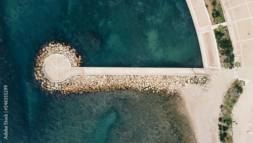 Italian coast aerial view