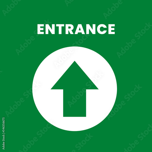 Blue White Clean Directional Arrow Floor Decal - 1