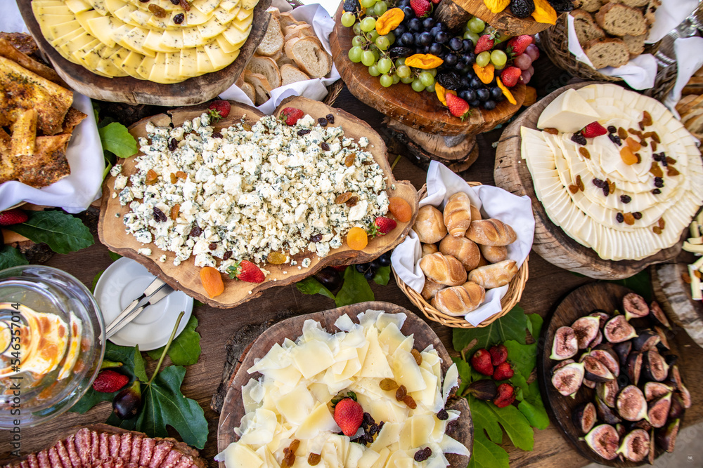 Typical peruvian food and drinks, breakfast, bread, dinner and dessert buffet Typical peruvian food and drinks, breakfast, bread, dinner and dessert buffet
