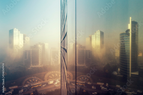 Early morning at Foggy day, istanbul, Turkey