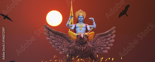 Lord vishnu narayan hindu god wallpaper statue of god vishnu image photo