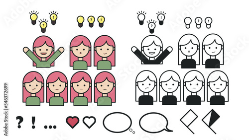 Iconos femeninos.