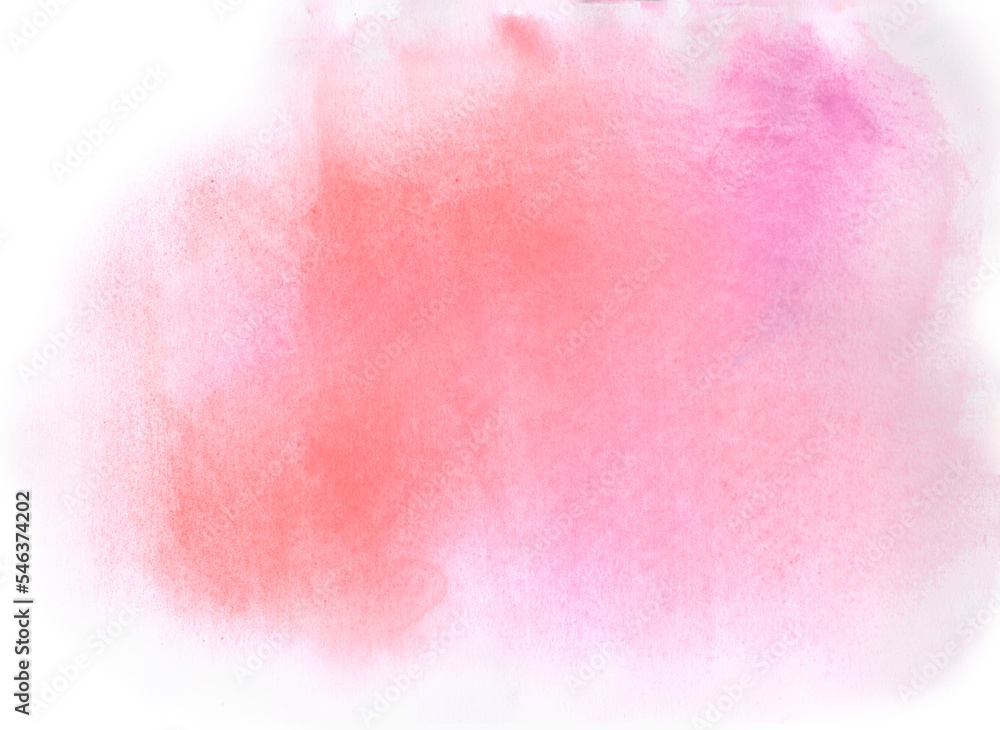 Pink watercolor background, abstract watercolor painting 