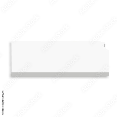 Wallpaper Mural Kansas, state of USA - white vector 3D map of country area. Torontodigital.ca