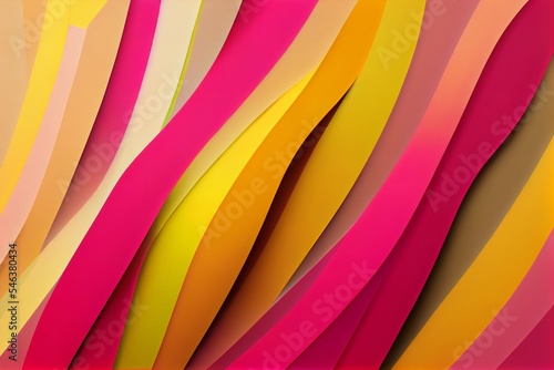 beautiful and trendy background with an abstract design in bright pink and yellow colors
