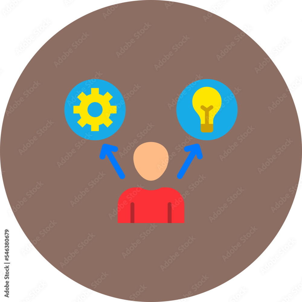 Skills Multicolor Circle Flat Icon Skills Multicolor Circle Flat Icon