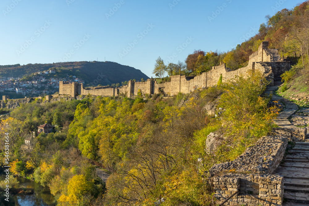 Ruins of medieval stronghold Tsarevets, Veliko Tarnovo, Bulgaria