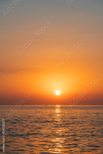 Purple sunset over the Black Sea, Batumi beach © k_samurkas