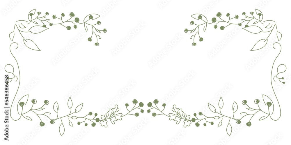 Vector. Merry Christmas and Happy New Year floral background, copy space for text. Rustic horizontal frame template for Christmas cards, wedding invitations, party invitations. Hand-drawn sketch. Vector. Merry Christmas and Happy New Year floral background, copy space for text. Rustic horizontal frame template for Christmas cards, wedding invitations, party invitations. Hand-drawn sketch.