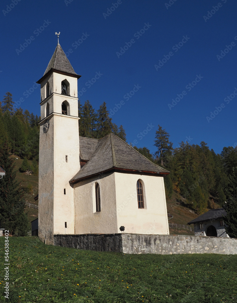 Lü, Kirche, , Val Müstair, Graubünden