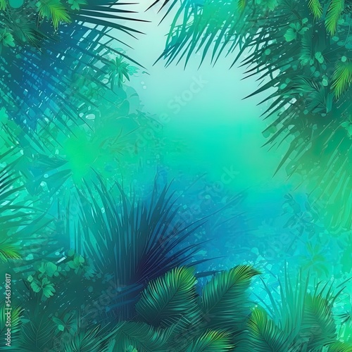 XL Tropical Breeze Background With Copyspace