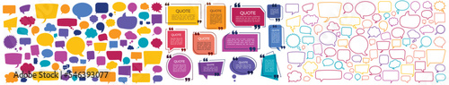 Comic speech bubbles