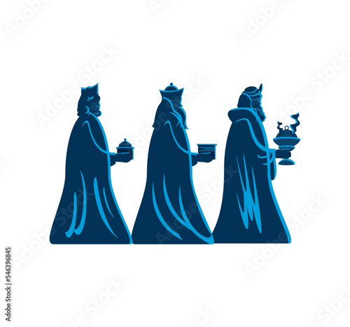 three wise with gift