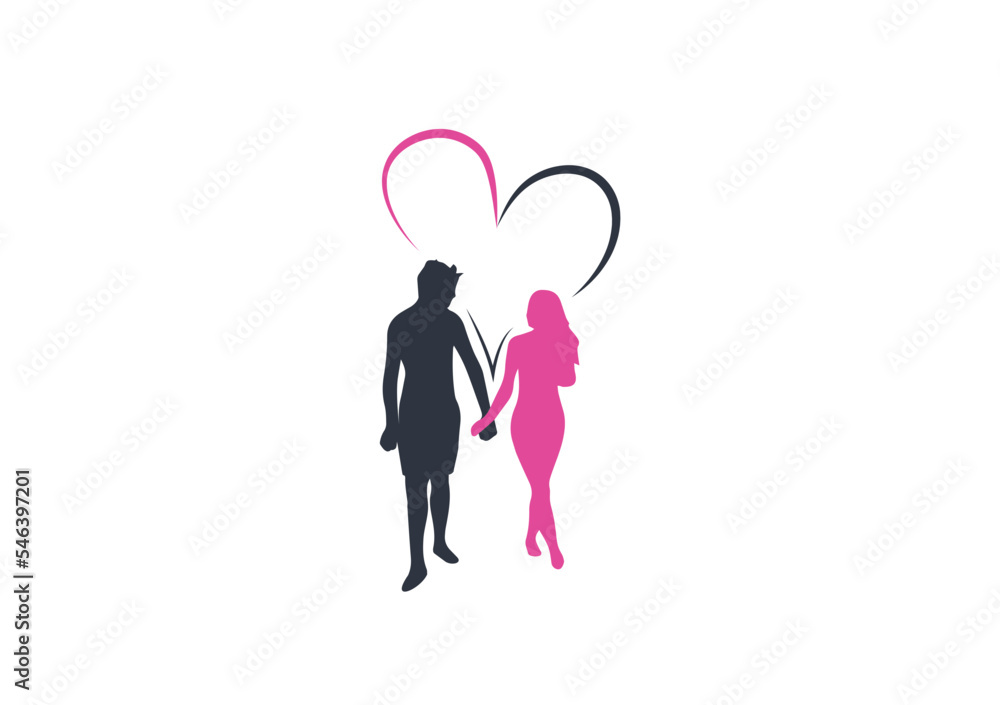 Couple in love holding hands Couple in love holding hands
