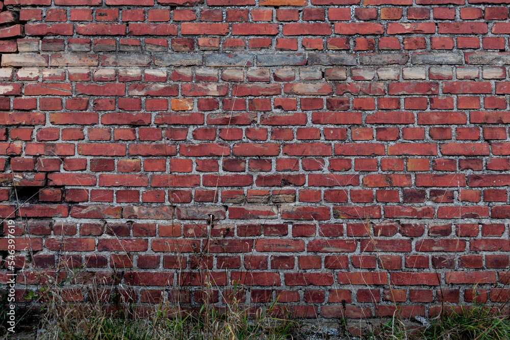 Red brick wall texture