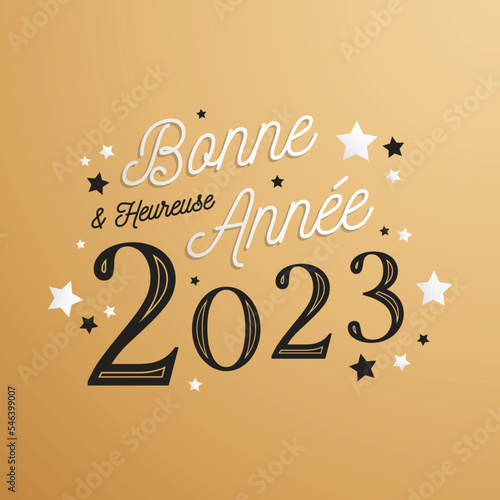 Bonne et heureuse année 2023 - Carte de voeux